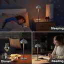 2 Pack Led Cordless Table Lamps Rechargeable,Table Lights Battery Operated-IP65 Waterproof-for Outdoor Patio/Restaurants/Home/Dinner/Table Lighting-Touch Control & Dimmable