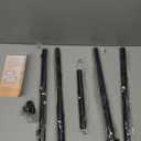 ALLZONE Adjustable Tension Curtain Rod, 42 to 78 Inches, Spring Loaded Curtain Rods No Drilling, Renter Friendly Tension Rod for Windows, Shower, Closet, No Drill, Non-Slip, Black