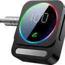 SONRU Bluetooth 5.3 Receiver for Car, Wireless Audio Adapter for Car/Home Stereo/Wired Headphones/Speaker, Bluetooth Aux Adapter, Dual AUX Outputs, RCA AUX 3.5mm Music Receiver (Black)