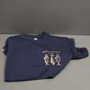 Men's Vintage Letter Graphic Tees Short Sleeve Crew Neck Casual Summer T Shirts (Medium, Blue)