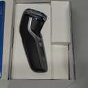 Philips Norelco Shaver 3900 Series, Wet and Dry Electric Shaver, P-Cap, Travel Pouch, Charging Stand, Storm Blue, Model S3341/92 (Silver New)