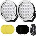 BIGLION.X 7Inch Driving Lights Spotlights Pair 210W 32000LM Round LED Spot Off Road Lights Marine Light Bar Amber Fog Headlights 12V 24V for Pickup Trucks ATV UTV Car UTE 4WD Boat