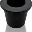 Patio Table Umbrella Hole Ring Plug - Umbrella Cone Wedge Holder 1 Pack - Suitable for 1.5in(38mm) Outdoor Garden Yard Beach Umbrellas for Picnic Table Hole Insert Base Stand Parts Accessories (Black)