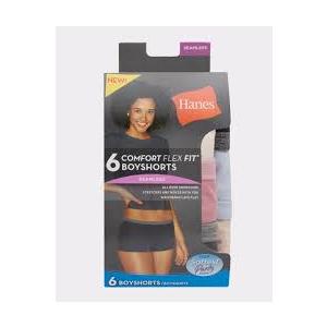 Hanes Comfort Flex Fit 6 boyshorts Seamless S