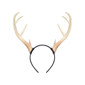 MOSTORY Antler Deer Ear Headband - Reindeer Horns Hairband for Adult Antlers Headpiece for Cosplay Renaissance Renfaire