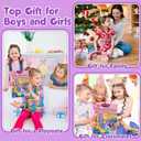 2 x MyPixie Poke Art Kits for Girls, Arts and Crafts for Kids 4-8, DIY Creative Activity Toys, Christmas Birthday Gifts for Girls 4 5 6 7 8 9 10 Year Old (Pink)