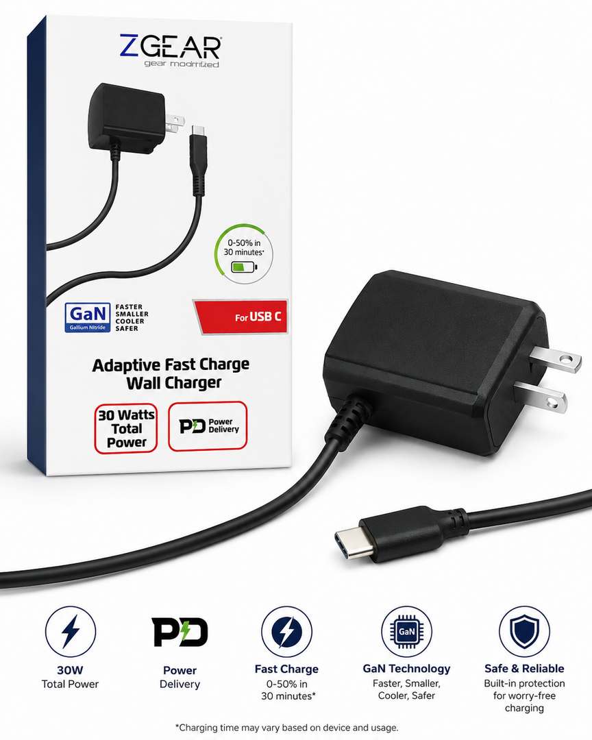 ZGEAR Adaptive Fast Charge Wall Charger