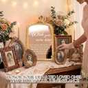 Bucherry Vintage Wedding Memorial Sign with Mirror In Loving Memory Ornate Gold Frame Tabletop Display for Weddings Anniversaries Celebrations 12" x 9.5"