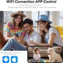 2K Mini Spy Camera WiFi Home Security Hidden Cam Wireless Battery Camera Bluetooth Camera Nanny Cam with Phone App Remote Monitor Video Recording Night Vision Motion Detection