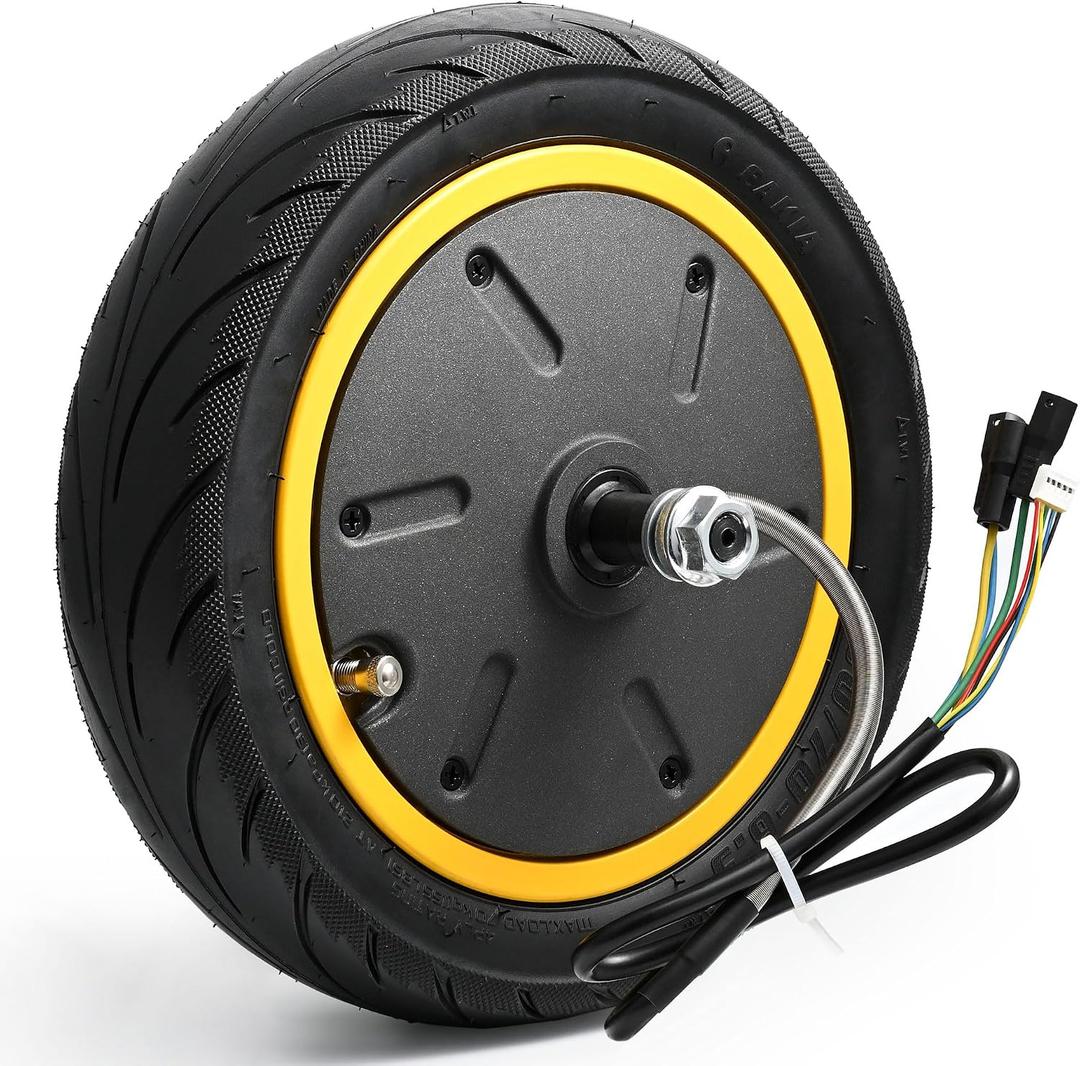 350W Electric Scooter Hub Motor Compatible with Ninebot MAX G30, 10 Inch Rear Wheel Scooter Motor, Electric High-Torsion Waterproof Scooter Motor Kit
