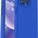 Vooii Compatible with iPhone 15 Pro Case, Upgrade Defender Liquid Silicone, [Enhanced Camera Protection] [Soft Anti-Scratch Microfiber Lining] Shockproof Phone Case iPhone 15 Pro 6.1 inch - Klein Blue