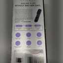 Numoya Go Brush Pro - Cordless Hair Straightener Brush Portable Comb for Travel, USB Charging, Fast Heating, with LCD Display (Black)