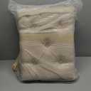 Yusong Vanity Stool Upholstered Bench Seat for Makeup Room, Vintage Small Bedroom Bench Dining Bench with Tufted Fabric for Living Room, Piano Stool with Rustic Wood, Easy Assemble,Beige (17''*13''*18.6'')