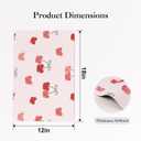 LilyCat Faux Leather Placemats Set of 6, Waterproof Oil-Proof Dining Table Mats for Kitchen, Indoor & Outdoor Heat Resistant Wipeable PU Place Mats, 18 12, Cherries and Bears