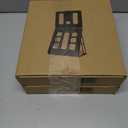 2 x HNL Portable Monitor Stand, iPad & Tablet Holder, clamp Retention, Foldable, mountable Small Desk, Supports 7.75 inch to 10.75 inch Screen Width, Travel with Laptop, Black