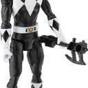 Power Rangers Mighty Morphin Black Ranger 12-Inch Action Figure Toy Inspired by Classic TV Show, with Power Axe Accessory