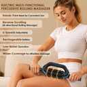 Electric Rolling Percussive Massager, Deep Tissue Massage Roller & 6 Speeds