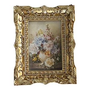 Vintage Frame Photo Frame Picture Holder Embossed Frame Ornate for Living Room Home Decor  17cm/6.7 Inch