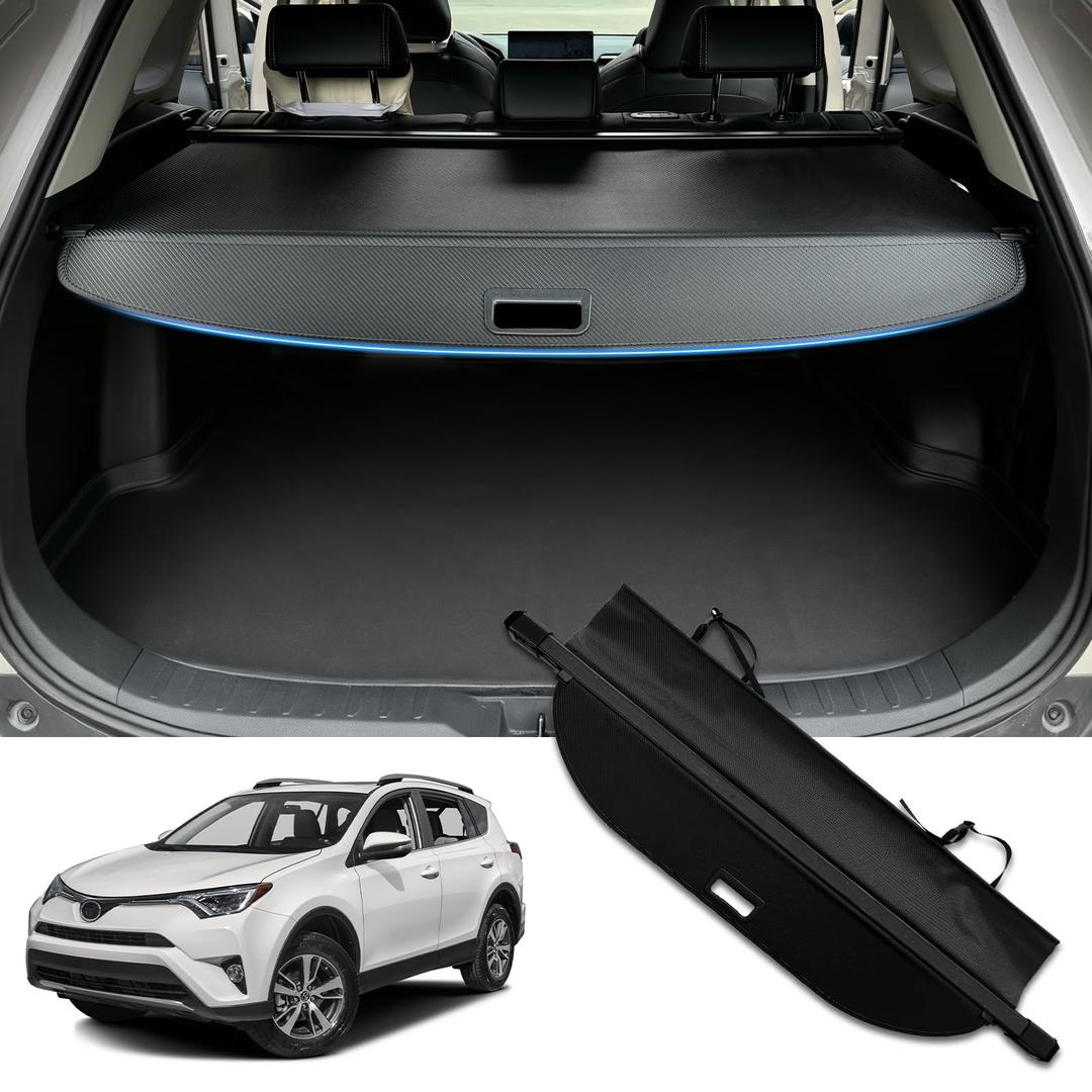 MIALUTY® Cargo Cover for 2018-2025 Jeep Wrangler Trunk Cover Wrangler Accessories Anti-Peeping Anti-Theft Privacy Screen,Trunk Luggage Shield Shade