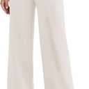 ESOFT Womens Dress Pants 27"/29"/31 Business Work Pants Wide Leg Pull On High Waisted Casual Stretchy Trousers Pockets (XX-Large, Ivory)