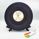 Vinyl Record Sweet 50 Birthday Decorations 11.6"X11.6", 50th birthday decorations Party Favor Sign Poster, 50th Birthday Guest Book Alternative, Great Sweet 50 Gifts for Girls or Boys (50 Years Old)