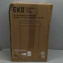 EKO Deluxe Mirage-T 50 Liter / 13.2 Gallon Touchless Rectangular Motion Sensor Trash Can, Matte Stainless Steel Finish