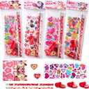 JOYIN 28 Packs/225pcs Valentines Day Stationery Kids Gift Set for School Classmates Exchange, Party Favor, Includes Pencils, Erasers, Stamper, Stickers