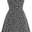SweatyRocks Girl's Floral A Line Cami Short Dress Sleeveless Spaghetti Strap Sundress 9Y