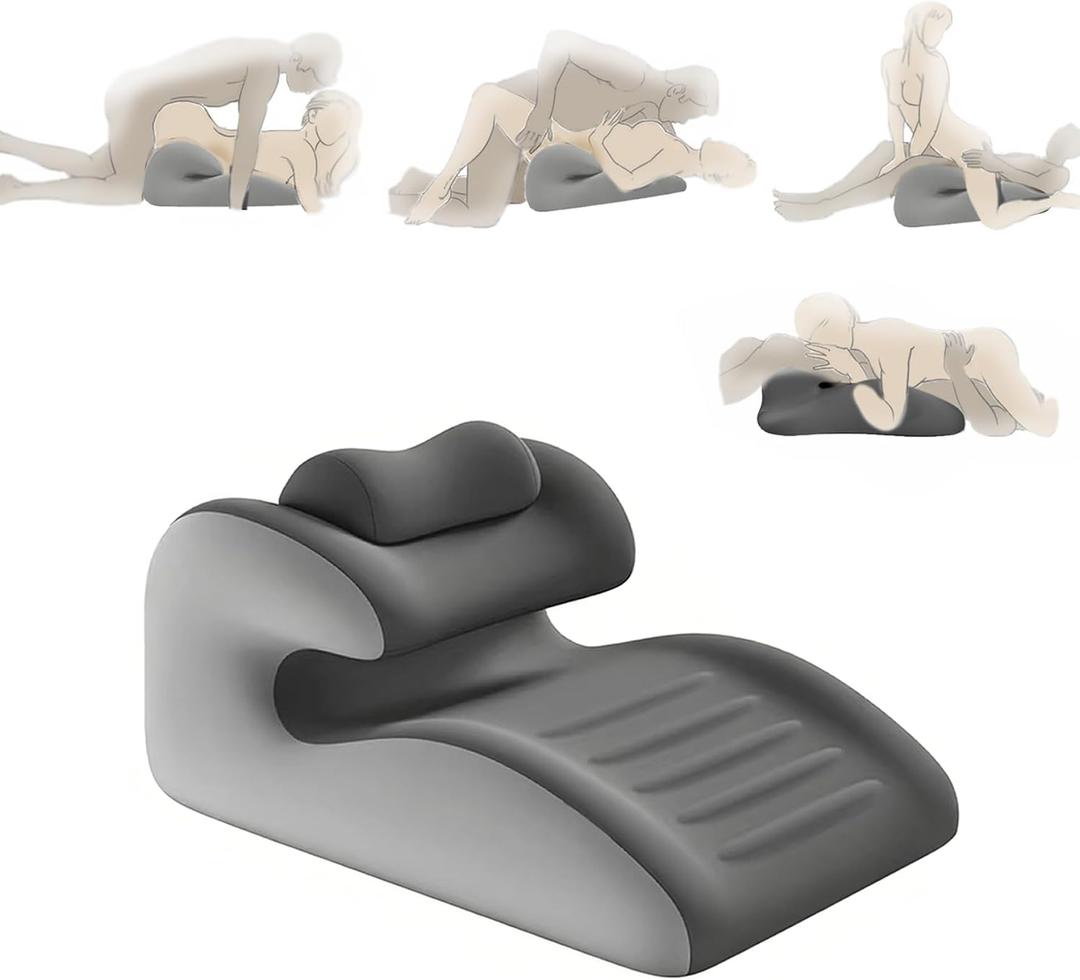Couples Intimate Position Wedge Pillow - Extra Large Firm Memory Foam, Hip Retains shape, discreet & versatile. Minimalist packaging for easy storage. Ideal for hip support & intimate positioning, 22.8" x 15.7" x 12.2