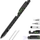 YouOKLight Multi-tool Pen Set - 9 in 1 Gift Pen for Men, Ruler (Metric, Imperial), Screwdriver (Flat, Cross), Bottle Opener, Level Gauge, Stylus, LED Flashlight