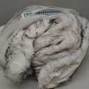 Heated Electric Blanket Twin, Octrot 60"X80" Faux Fur Heating Blanket Luxury Christmas Gifts Heavy Plush with 10 Heats Levels & 8 Hours Auto Off,Super Cozy Warm Fuzzy,Fluffy Decor Winter Warming,White