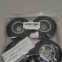 10-Spoke OD96mm Rubber Tires & Plastic Wheels Rim 12mm Hex Hub 1.9" RC Tires Compatible with Axial SCX10 Tamiya CC01 D90 TF2 HSP 1/10 Off-Road Crawler Car