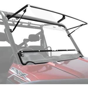 StarknightMT Ranger XP 1000 Flip Windshield, Ranger Front Full Windshield Compatible with Polaris Ranger XP 1000/ Crew XP 1000 2017-2026, Ranger 1000/ Crew 1000 2020-2026, Work with Grab Bar
