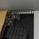 Space-Saving 3-Piece Dish Drainer Rack Set with Cutlery Holder - Maximize Countertop Space, Black