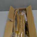 6.6FT Metal Wedding Arch Stand Gold Square Arched Backdrop Frame for Party Ceremony Valentines Day Birthday Bridal Baby Shower Garden Floral Balloon Arch Decoration