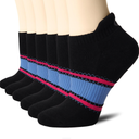 CS CELERSPORT 6 Pairs Ankle Athletic Running Socks Low Cut Sports Tab Socks for Men and Women, Small
