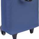 Small Collapsible Shopping Cart,Shopping Cart with Wheels,Folding (Blue5)