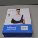 Velpeau Arm Sling Shoulder Immobilizer for Women and Men, fit Left or Right Arm - Rotator Cuff Support Brace - Medical Sling for Shoulder, Clavicle, Elbow Injury (Comfort type, Large: Bust 33.5-41)