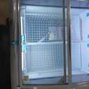 VEVOR Commercial Ice Cream Display Case, 5.4 Cu.ft Chest Freezer, -19 to 3℉ Temp Adjustable Mobile Top Deep Freezer with 2 Wire Baskets, 2 Sliding Glass Doors, Locking Casters & LED Strip Lighting