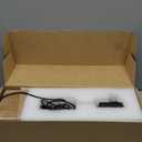 EDISHINE LED Table Lamp, Wooden Bedside Lamp with 3 Color Temperatures, Dimmable Square Nightstand Lamp for Bedroom Living Room, Complete Dark Rose Wood Color Base