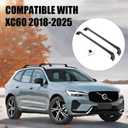 Psler Heavy Duty Roof Racks Cross Bars Compitable with Volvo XC60 2018 2019 2020 2021 2022 2023 2024 2025 with Metal Anti-Theft Lock, Aluminum Roof Rails Crossbars Anti-Theft Non-Corrosion