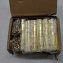 12 Pack Square Door Hinges Satin Brass 3.5" x 3.5 Inch Door Hinges,3 1/2" Interior Door Hinges Square Corners 3 ½" Gold Iron Residential Hinges for Doors Bedroom Security Hardware