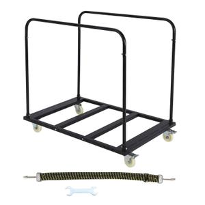 Folding Table Cart, 1800 LBS Heavy Duty Table Trolley with 5" Swivel Wheels, Desk Trolley for Garage, Home, Warehouse, Party Event Hotel Furniture 10 Table Capacity