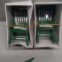 Dollhouse Chairs 2PCS Miniature Rocking Chair 1:12 Scale Wooden FurnitureAccessories Tiny Mini House Home Outdoor Cake Topper Decoration ModelLiving Room Scene Christmas Craft Displays (Green)