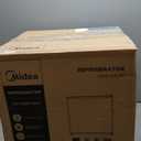 Midea WHS-65LB1 Mini Fridge, 1.6 Cu.ft Energy Star Certified Mini Refrigerator, Adjustable Thermostat, Reversible Door, Low Noise for Dorm, Office, Bedroom, Black