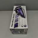 Hamilton Beach Steam Iron for Clothes & Garment Steamer with Smooth Press Stainless Steel Soleplate, 1200 Watts, 8 Retractable Cord, Black (14214)