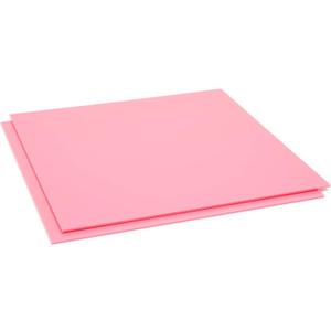 Okuna Outpost Pink Opaque Cast Acrylic Sheet - 2-Pack 11.75x11.75 in 1/8-Inch - Pink Laser Acrylic for Cutting & Crafts