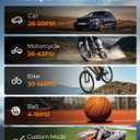 Syncwire Tire Inflator Portable Air Compressor - 150PSI 2X Faster Inflation Smart Air Pump for Car Tires [Extra-Large LCD] with Digital Pressure Gauge, Auto Shut-Off for Car, Motorcycle, Bike & Balls (Black)