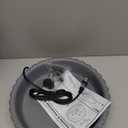 Heated Bird Bath for Outside Winter,100W Thermostatically Controlled Heated Birdbath with Metal Extension Screws Water Heated Bird Bath for Outdoor Garden Yard Patio Lawn(Gray)