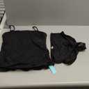 Aqua Eve Bandeau Swimsuits for Women Two Piece Bathing Suits Ruched Tummy Control Tankini Sets Strapless Swimwear (Medium, Black)